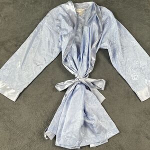 LADIES/WOMENS HIDDEN FANTASIES PURPLE/LIGHT BLUE ROBE/LINGERIE - SIZE SMALL